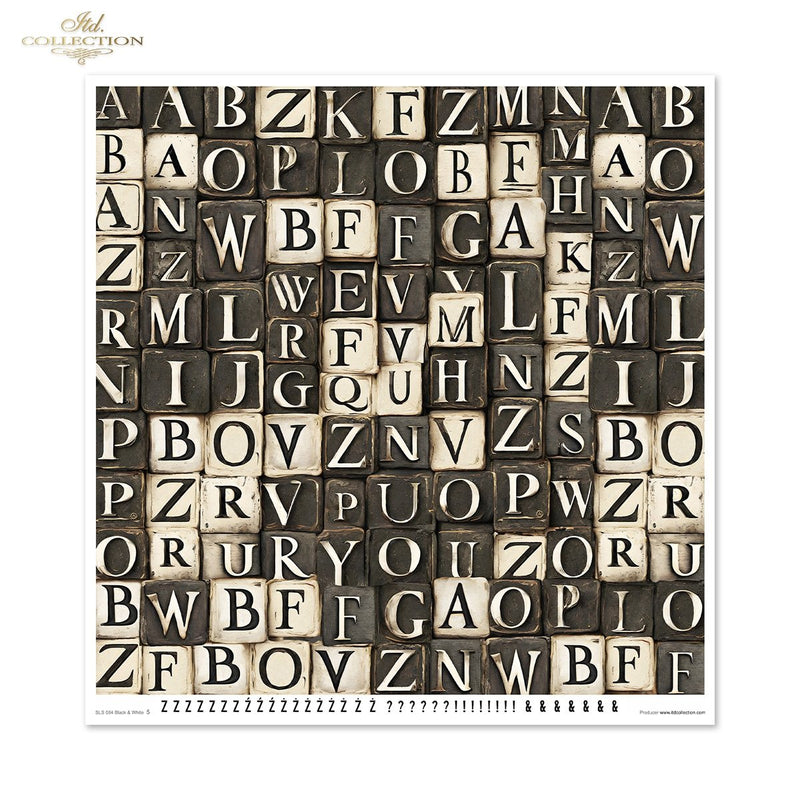 ITD Collection - Black & White Scrapbooking Papers
