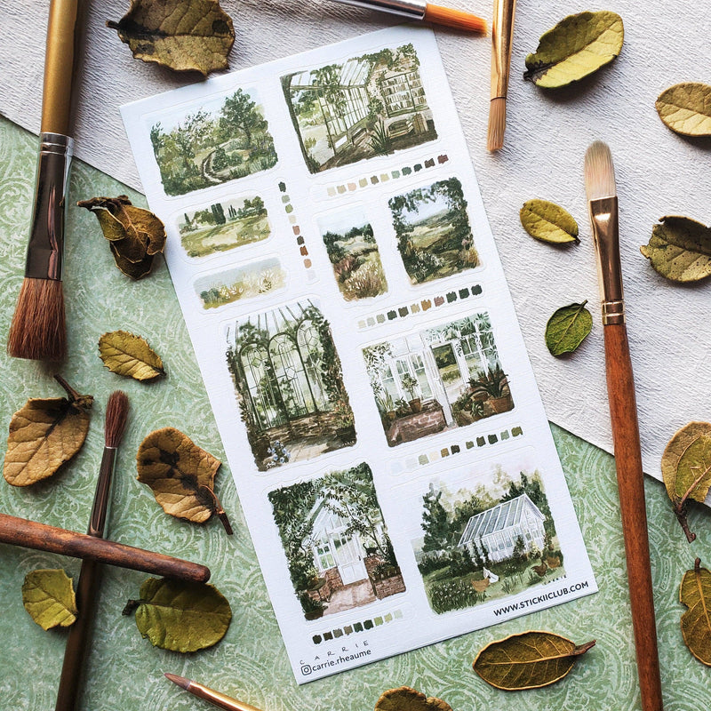 STICKII - Sunlit Greenhouse Sticker Sheet