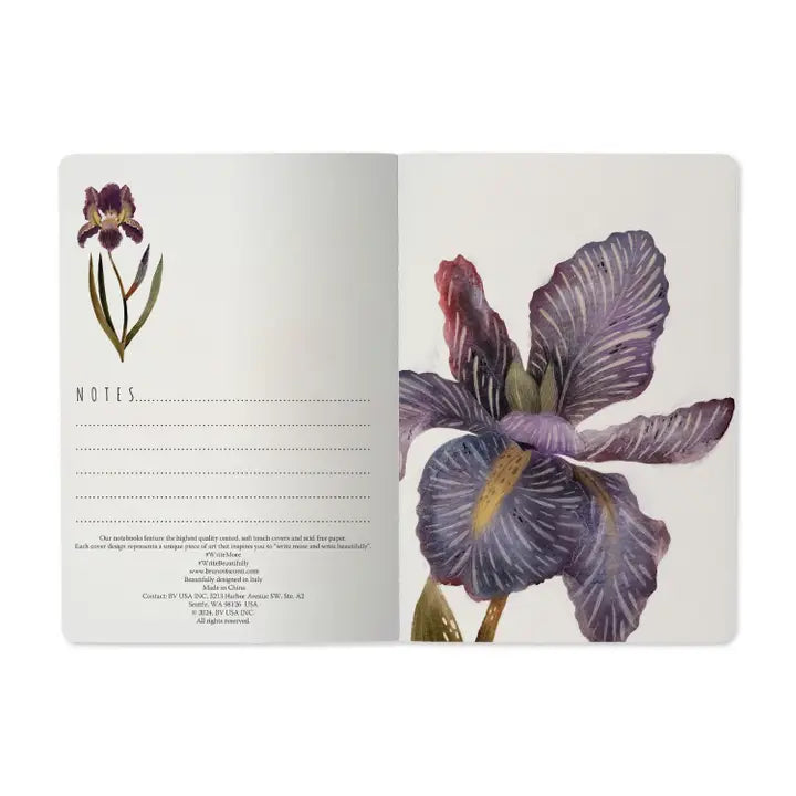 BV by Bruno Visconti - Irises Notebook