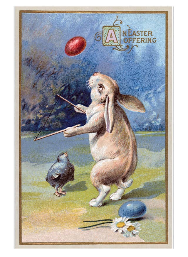 Laughing Elephant - Joyful Easter Postcard Box - 36 Unique Vintage Postcards