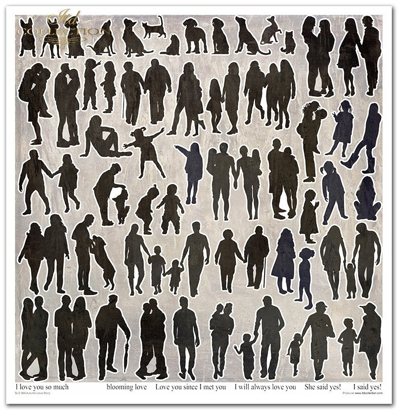 ITD Collection - Autumn Love Story Scrapbooking Papers