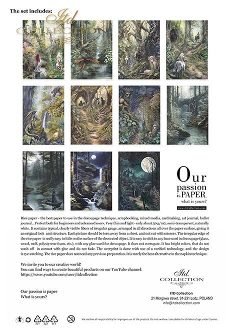 ITD Collection - Mysterious Creatures Rice Paper Set