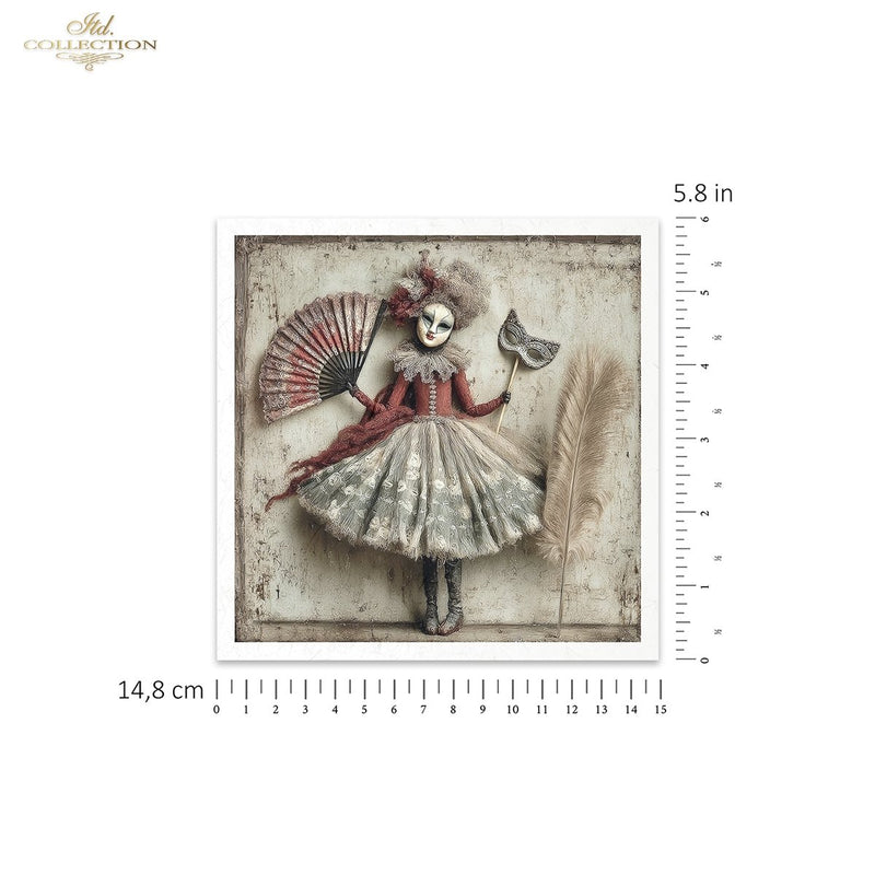 ITD Collection - Rice Paper Set Mini - Carnival When the Curtain Falls