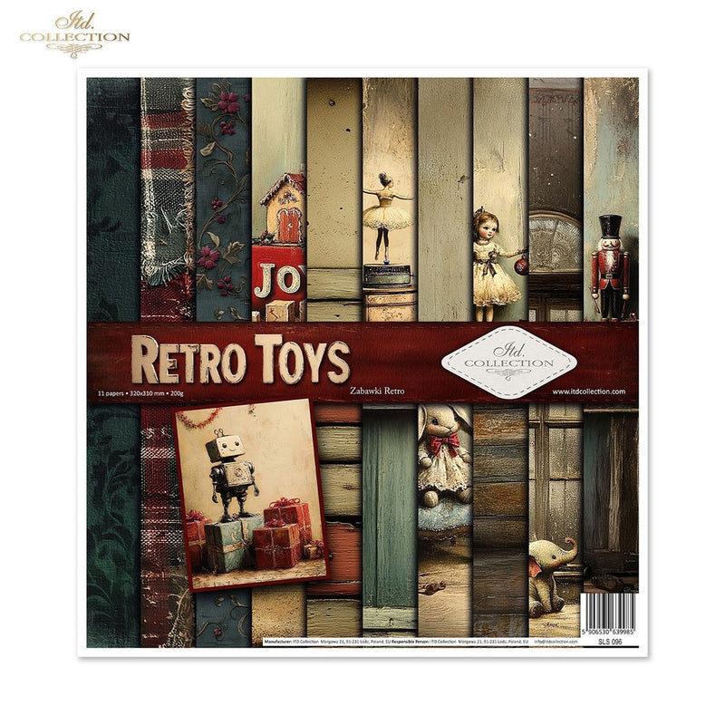ITD Collection - Retro Toys Scrapbooking Papers