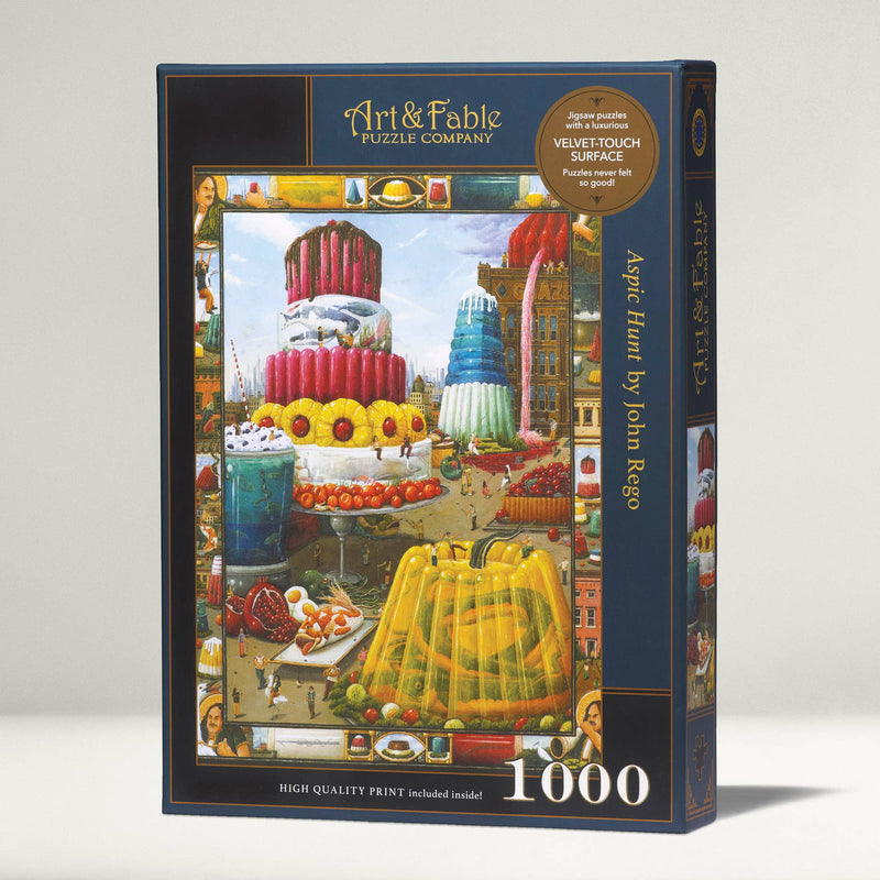 Art & Fable Puzzle Company - Aspic Hunt - 1000-pc Velvet-Touch Jigsaw Puzzle