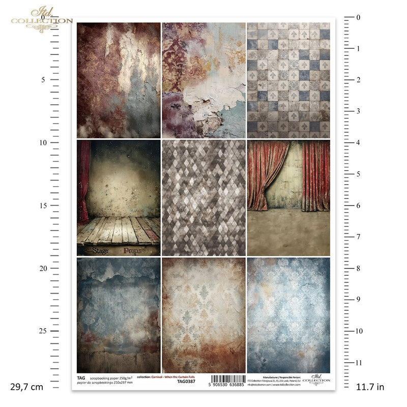 ITD Collection - Carnival - When the Curtain Falls - Tag Single Sheet