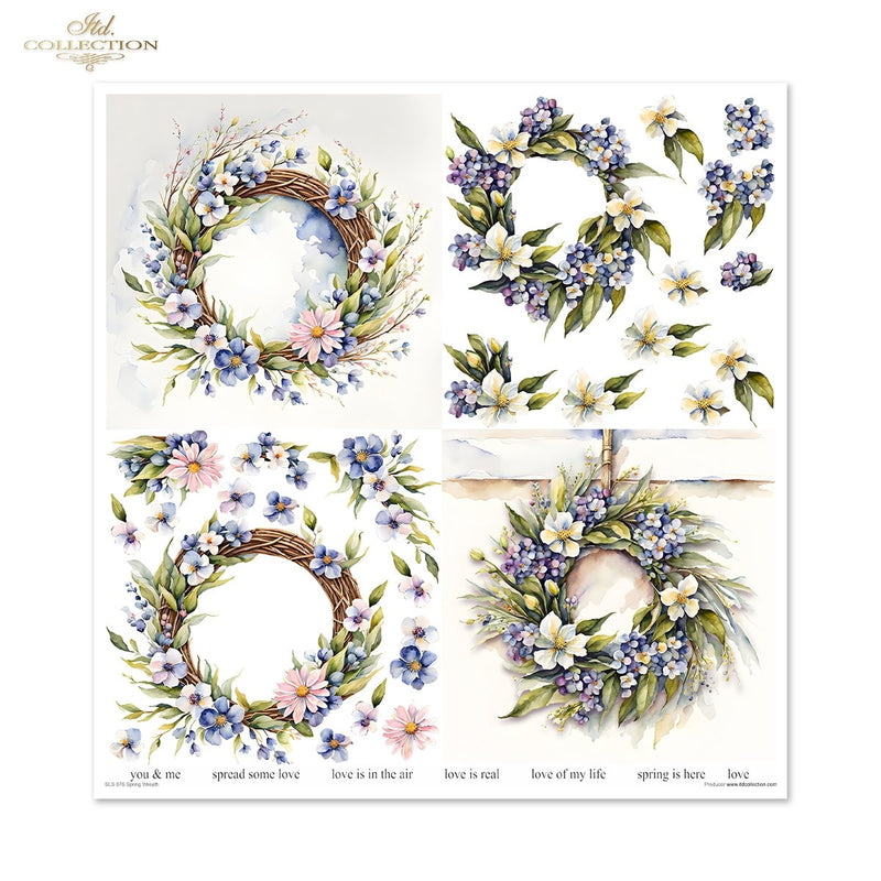 ITD Collection - Spring Wreath Scrapbooking Papers