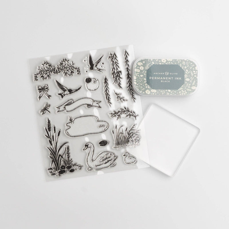 Archer and Olive - Beneath the Willows Stamp Set