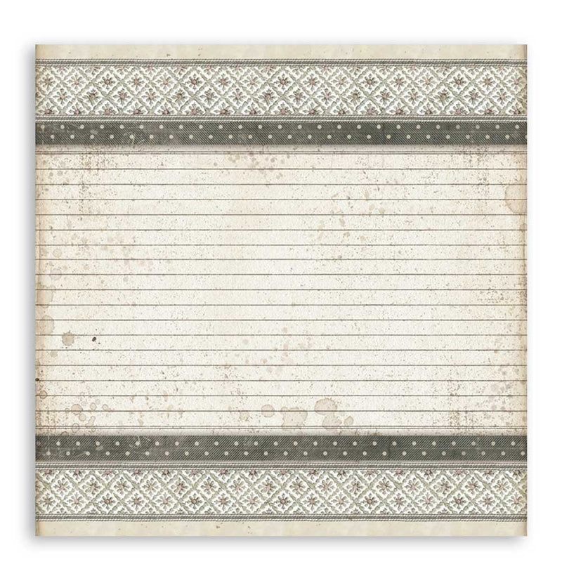 Stamperia - 12 x 12 Double Sided Paper - Patchwork of Labels