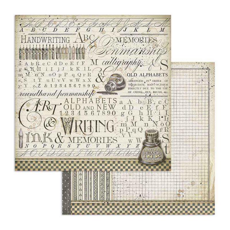 Stamperia - 12 x 12 Double Sided Paper - Ink