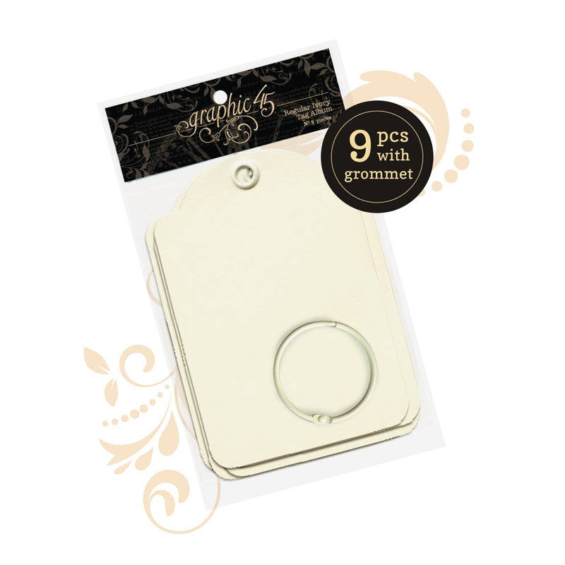 Graphic 45 - Regular Tags Ivory — Root & Company