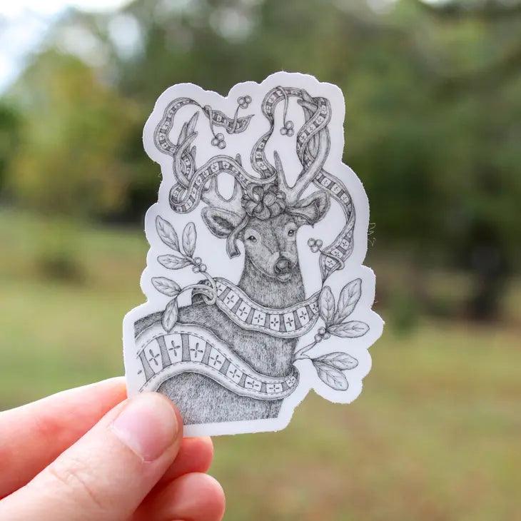 Gertrude's Tinsels | Winter Deer Vinyl Sticker - Root & Company