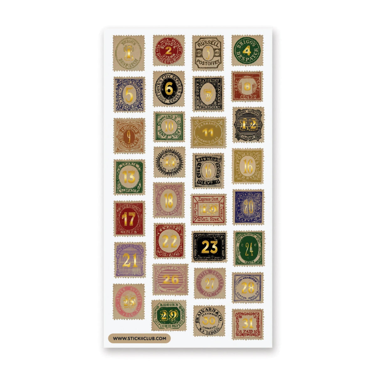 STICKII - Gilded Stamp Numbers — Root & Company