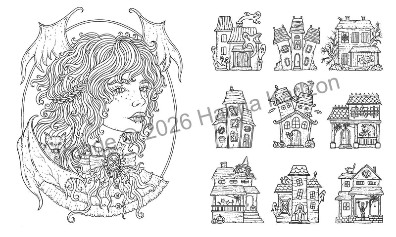 Hanna Karlzon - Halloween Coloring Book