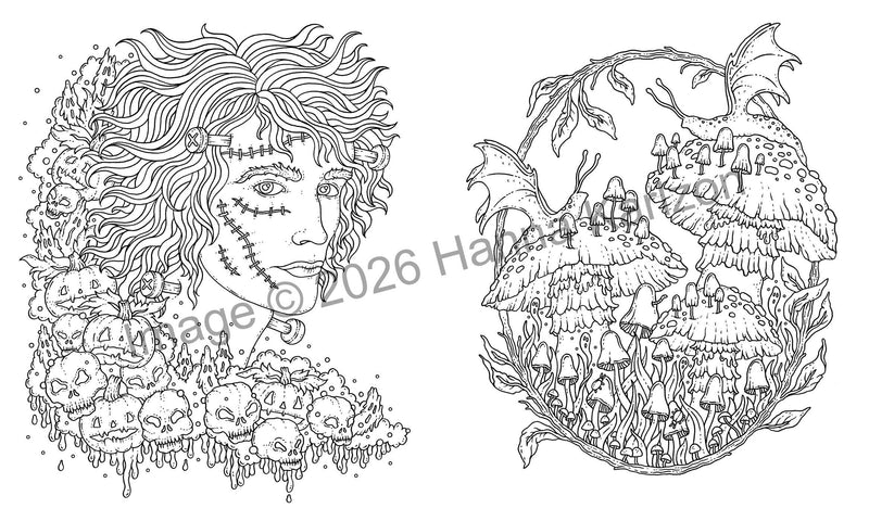 Hanna Karlzon - Halloween Coloring Book