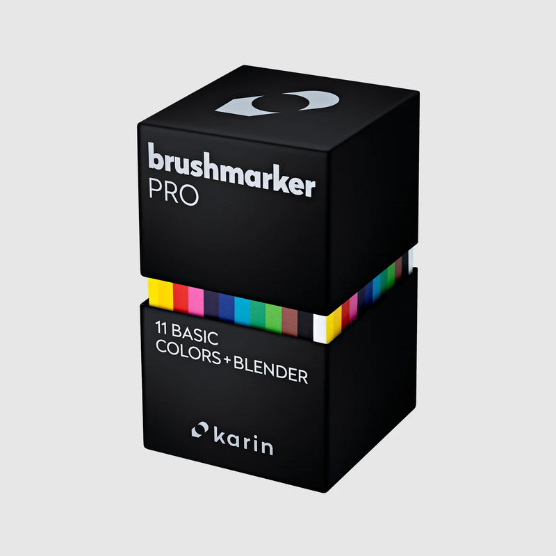 Karin - Brushmarker PRO 12pc-11 Basics+Blender Box Set