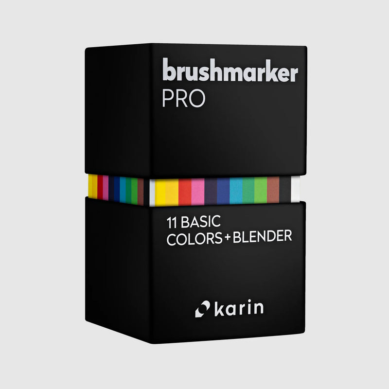 Karin - Brushmarker PRO 12pc-11 Basics+Blender Box Set