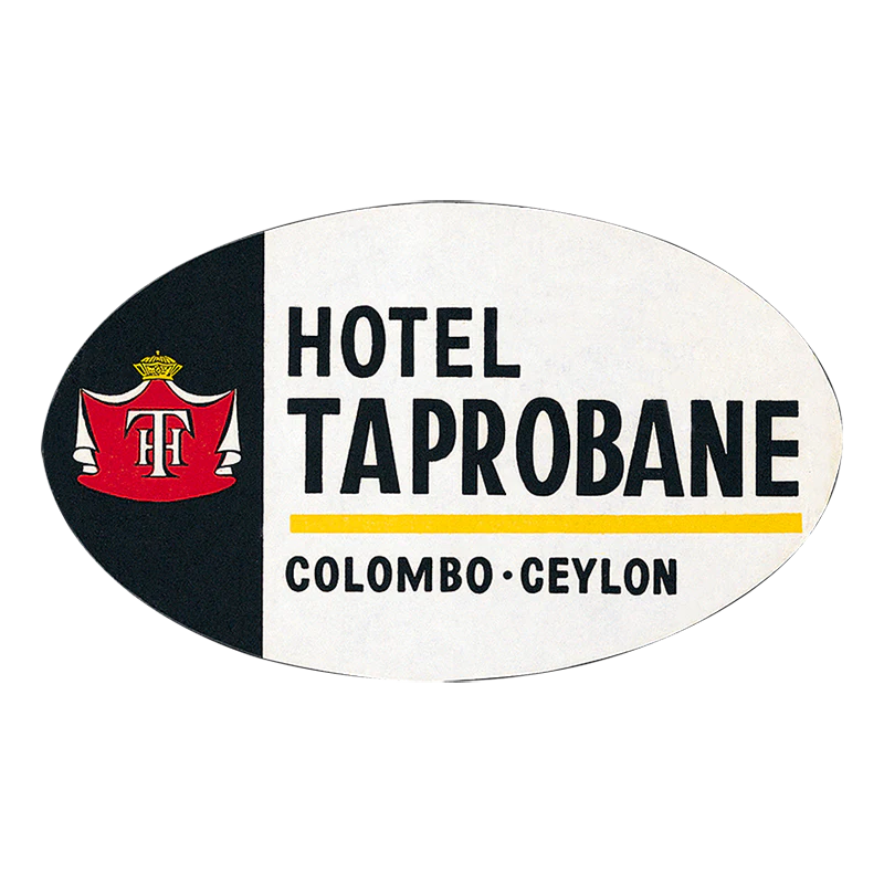 Laughing Elephant - Exotic Destinations - Travel Label Sticker Box