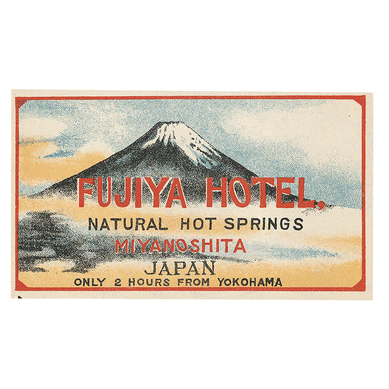 Laughing Elephant - Grand Hotels - Travel Label Sticker Box