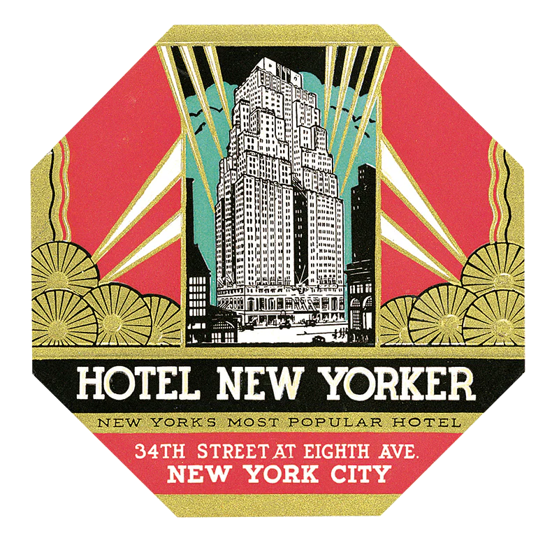 Laughing Elephant - Grand Hotels - Travel Label Sticker Box