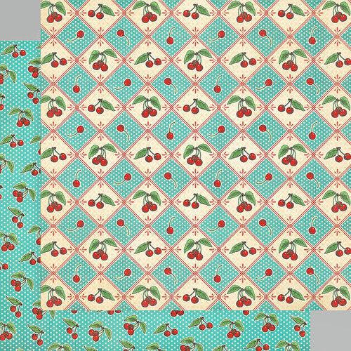 Life's A Bowl Of Cherries Collection - 12 x 12 Double Sided Paper - Cherry On Top - Root & Company
