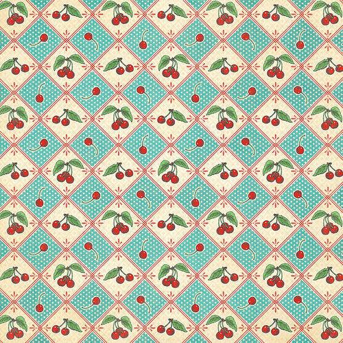 Life's A Bowl Of Cherries Collection - 12 x 12 Double Sided Paper - Cherry On Top - Root & Company