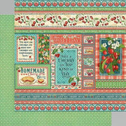 Life's A Bowl Of Cherries Collection - 12 x 12 Double Sided Paper - I Love You Cherry Much - Root & Company