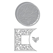 Merry Filigree Card Builder Etched Dies From The Holiday Medley Collection By Becca Feeken - Root & Company