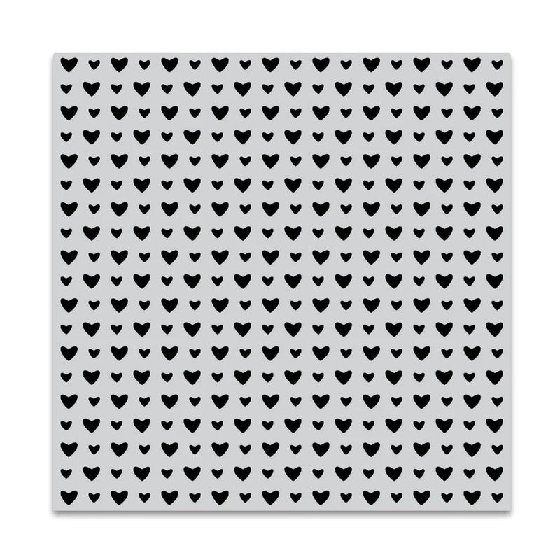 Mini Hearts Bold Prints Rubber Cling Stamp - Root & Company