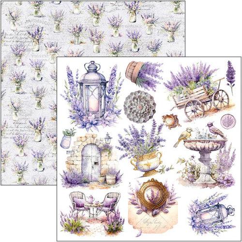 Morning In Provence Fussy Cut Pad 6"x6" 24/Pkg - Root & Company