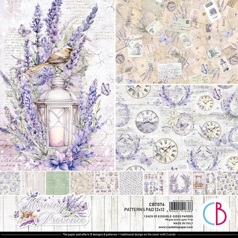 Morning In Provence Patterns Pad 12"x12" 8/Pkg - Root & Company
