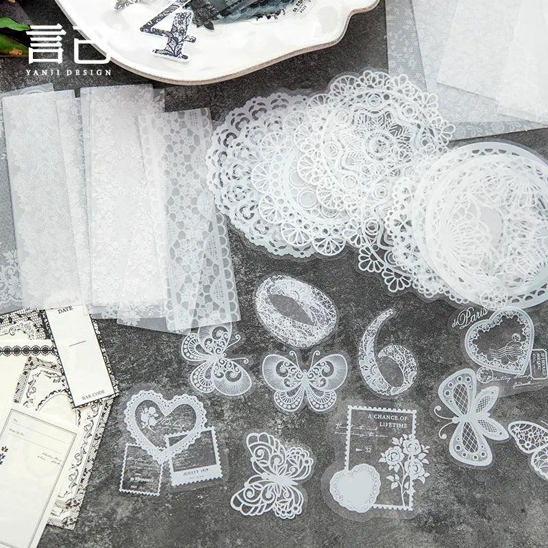 Night and Day 110pcs Scrapbook Lace Set - Root & Company