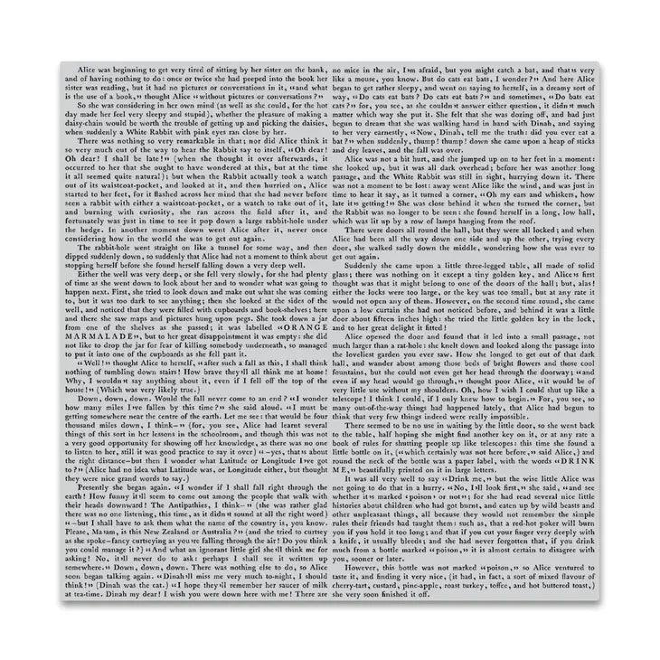 Novel Prose Rubber Cling Stamp - Root & Company