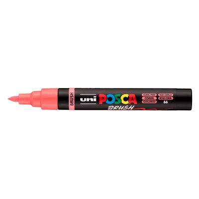 POSCA - Paint Marker Brush Tip (1-4 mm) - Coral Pink