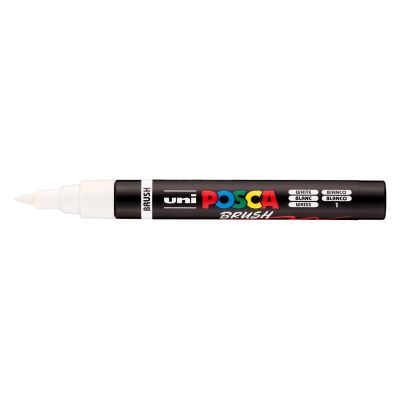 POSCA - Paint Marker Brush Tip (1-4 mm) - White