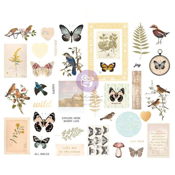 Prima Marketing Nature Lover Chipboard Stickers 39 Pcs - Root & Company