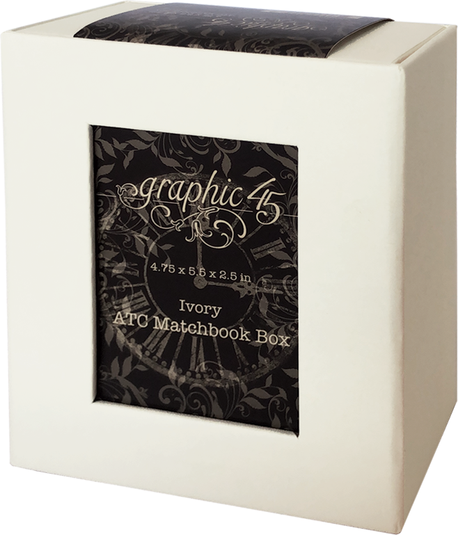 Graphic 45 - ATC Album with Matchbook Box — Ivory