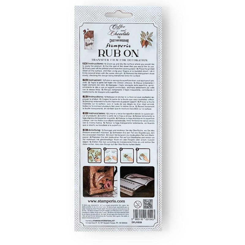 Rub-On - Coffee and Chocolate Elements - Root & Company