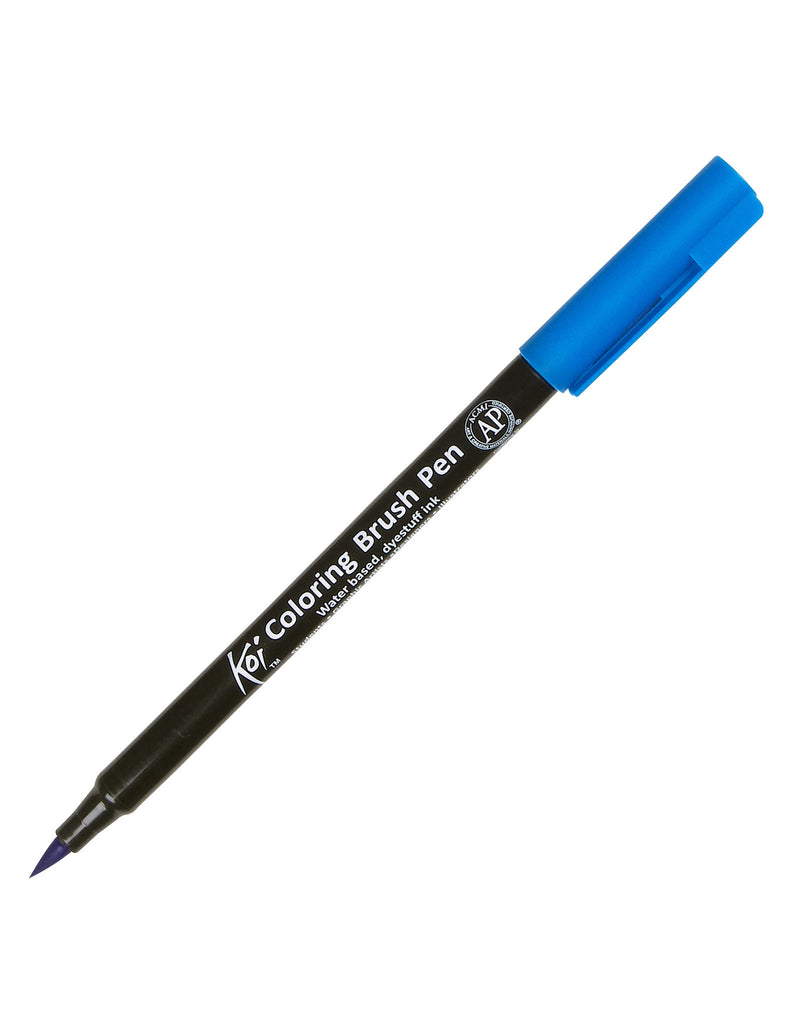 Sakura - Koi Coloring Brush - Cerulean Blue - XBR-25