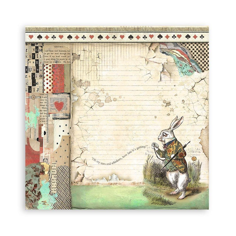Scrapbooking Pad 10 Sheets 12"x12" - Alice - Root & Company