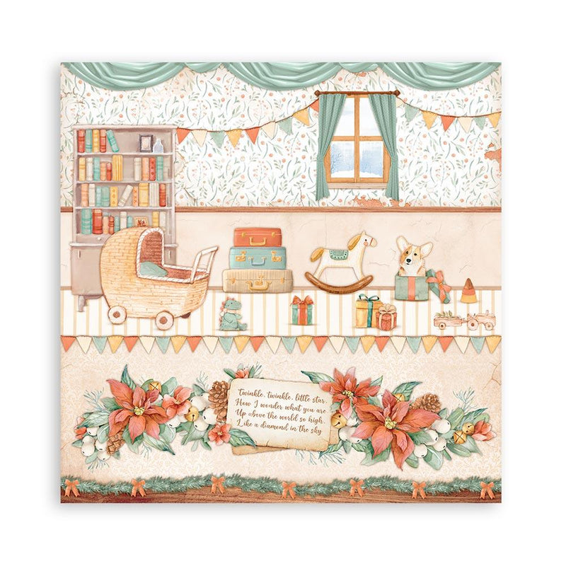 Scrapbooking Pad 10 Sheets 12"x12" - All Around Christmas - Root & Company