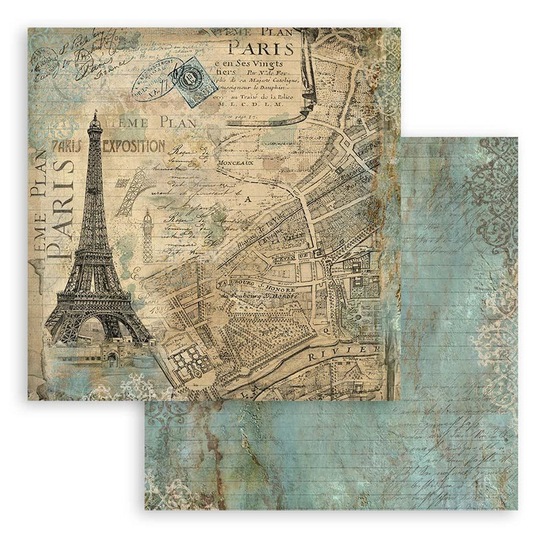 Scrapbooking Pad 10 Sheets 12"x12" - Around the World - Root & Company