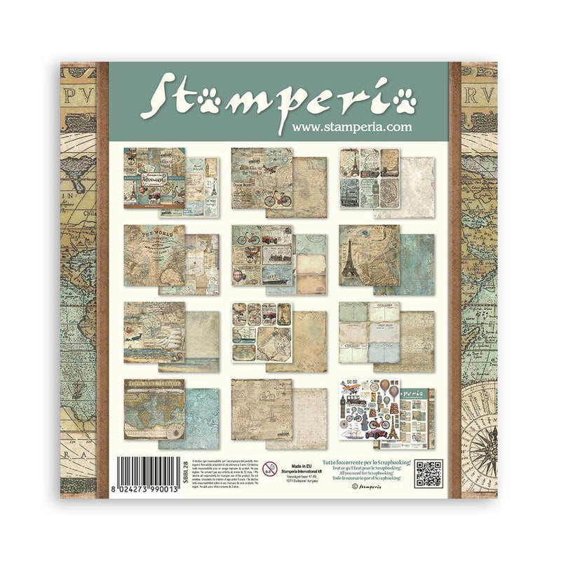 Scrapbooking Pad 10 Sheets 12"x12" - Around the World - Root & Company