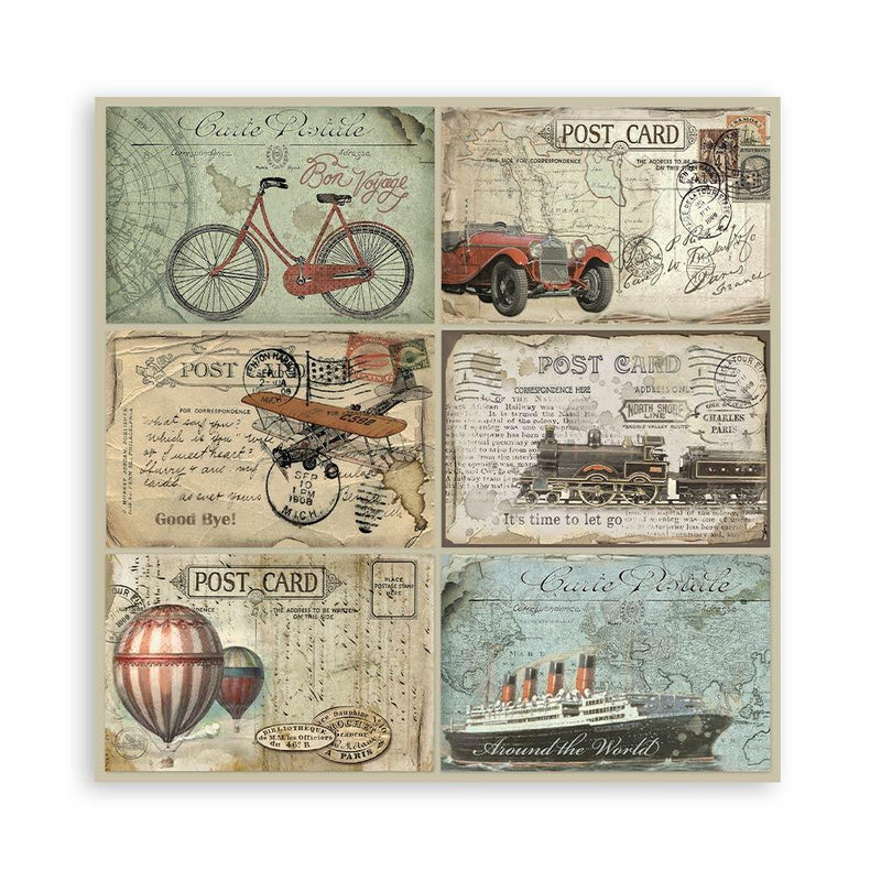 Scrapbooking Pad 10 Sheets 12"x12" - Around the World - Root & Company