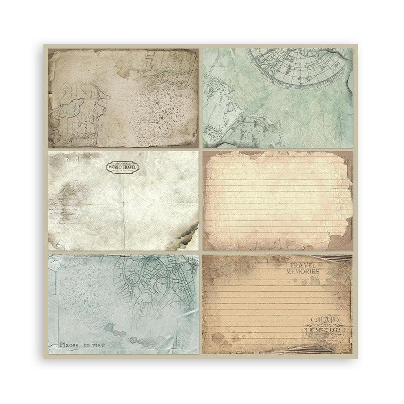 Scrapbooking Pad 10 Sheets 12"x12" - Around the World - Root & Company