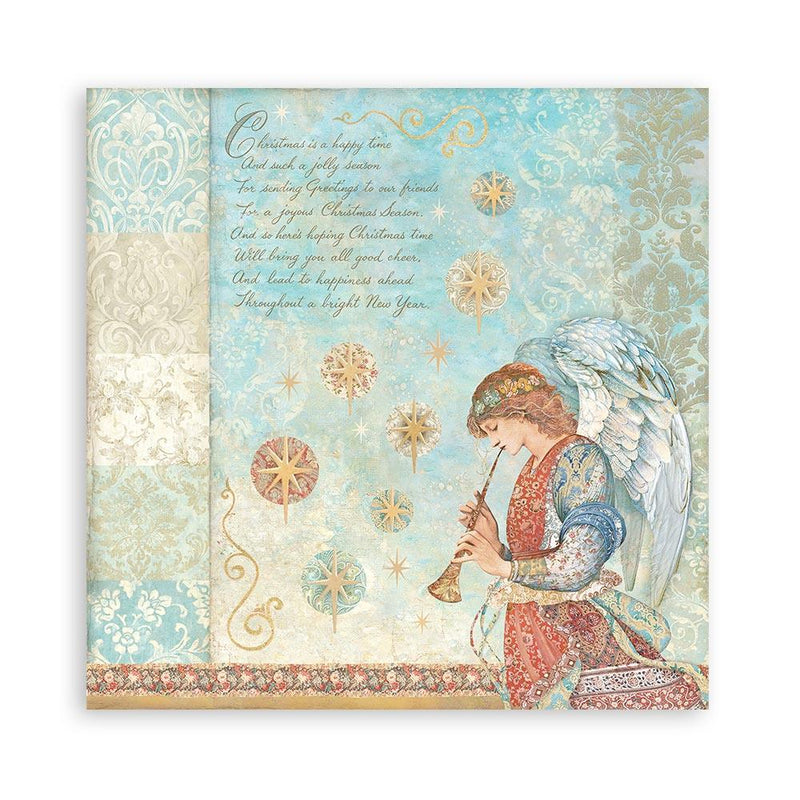 Scrapbooking Pad 10 Sheets 12"x12" - Christmas Greetings - Root & Company