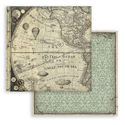 Scrapbooking Pad 10 sheets 12"x12" Maxi Background selection - Voyages Fantastiques - Root & Company