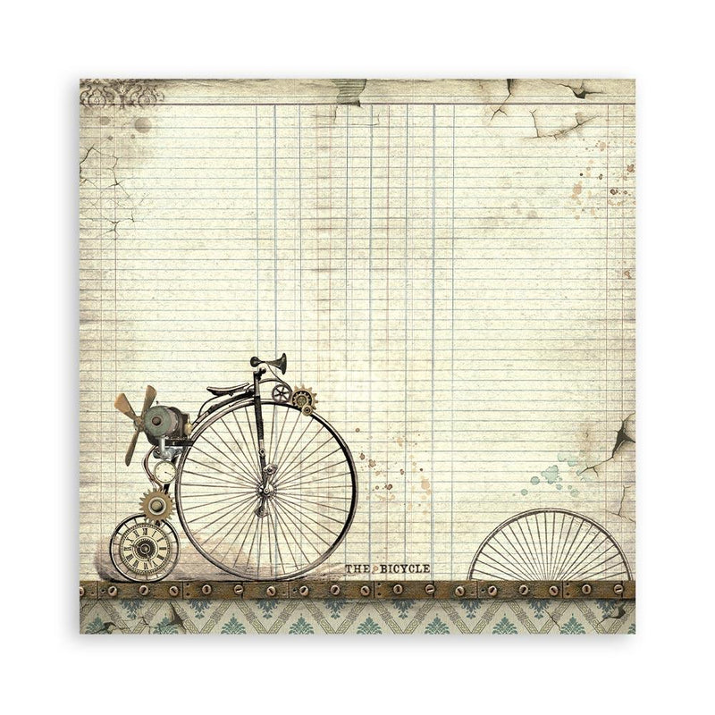 Scrapbooking Pad 10 sheets 12"x12" Maxi Background selection - Voyages Fantastiques - Root & Company