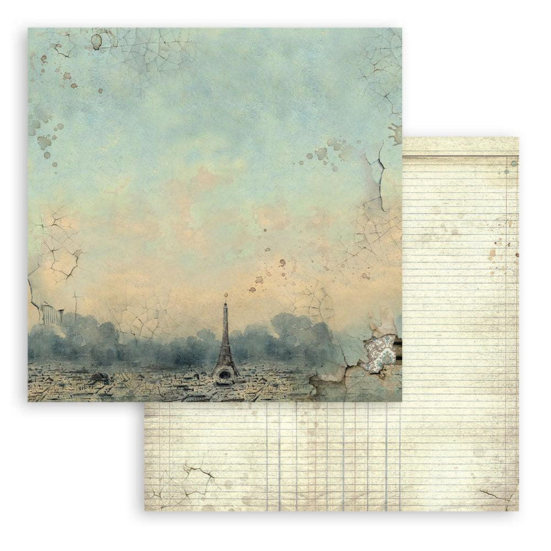 Scrapbooking Pad 10 sheets 12"x12" Maxi Background selection - Voyages Fantastiques - Root & Company