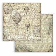 Scrapbooking Pad 10 sheets 12"x12" Maxi Background selection - Voyages Fantastiques - Root & Company